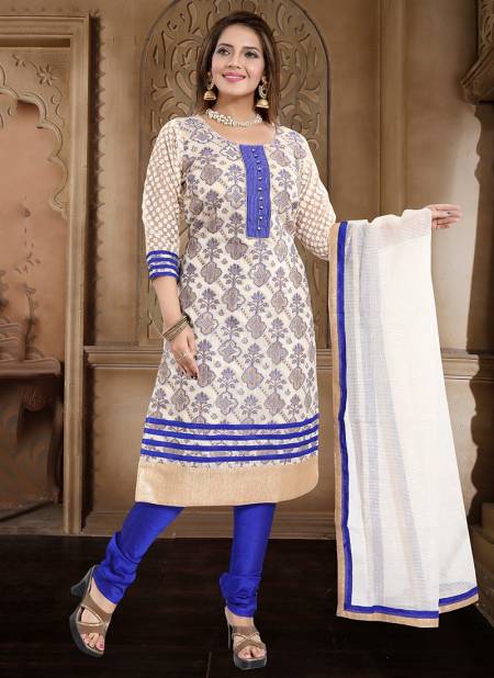 BLUE Colour N F CHURIDAR 08 Fancy Festive Wear Worked Readymade Salwar Suit Collection N F C 224 BLUE